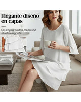 Brisa - Elegant Tiered Ruffle Dress - Camila Fashions