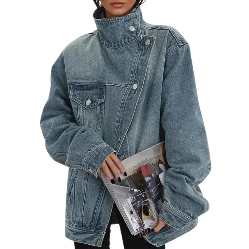 Cleo | Chaqueta asimétrica urbana con botones