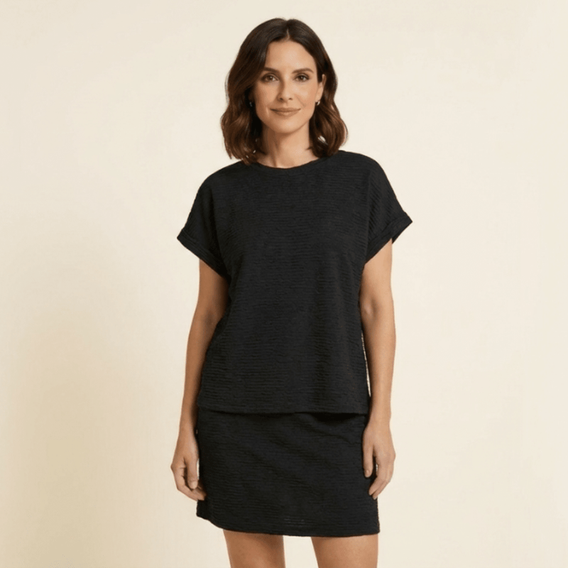 Lidia - Vestido de mujer de corte holgado con bolsillos