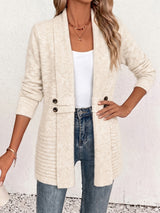 Xalviere | Elegante Dames Cardigan - Open Voorkant & Ingenaaide Taille