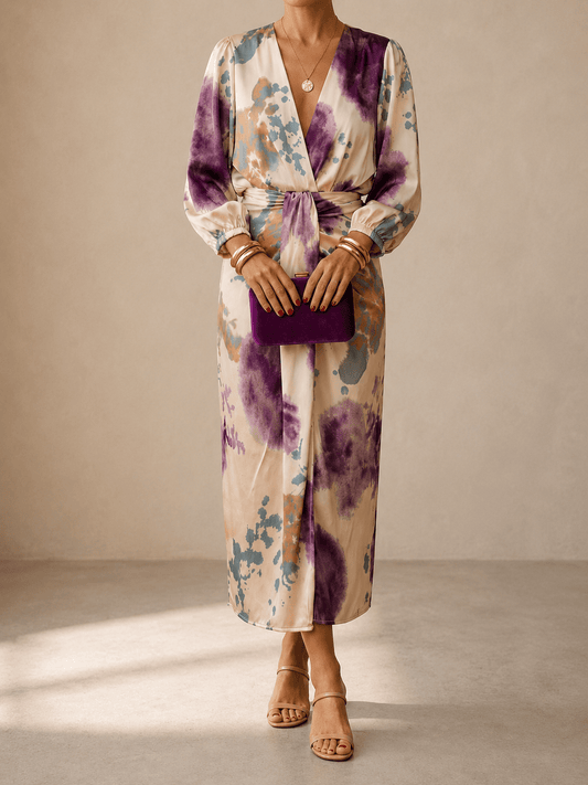 Valeria | Vestido Escote V - Camila Fashions