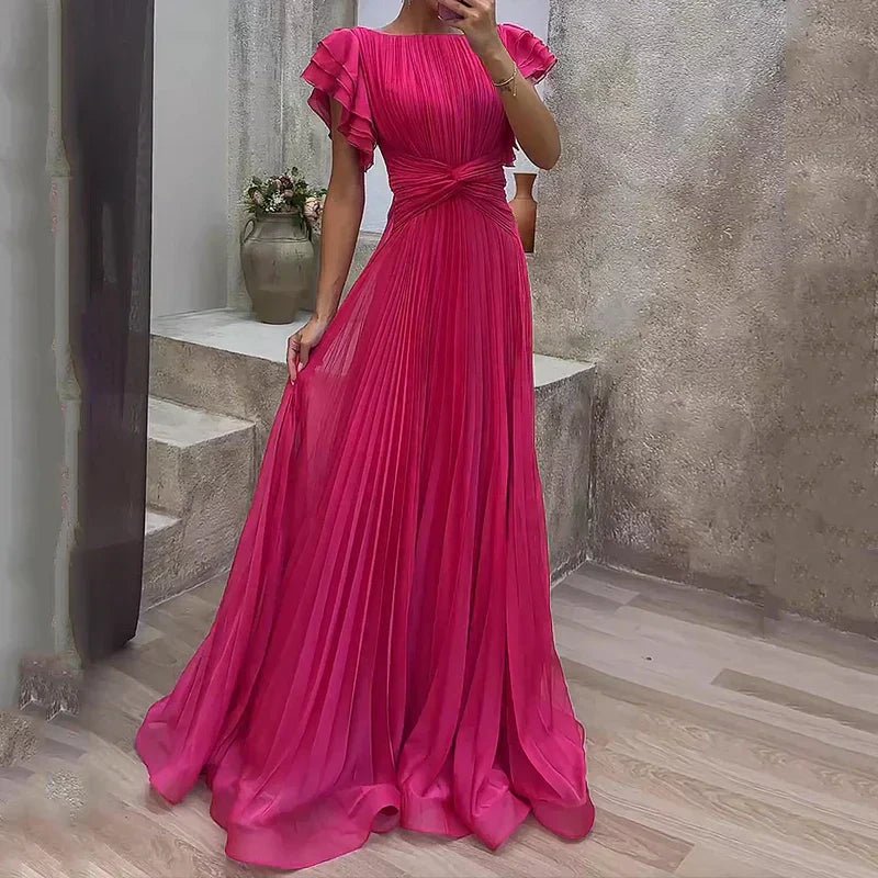 Rosa™ | Vestido de noche plisado