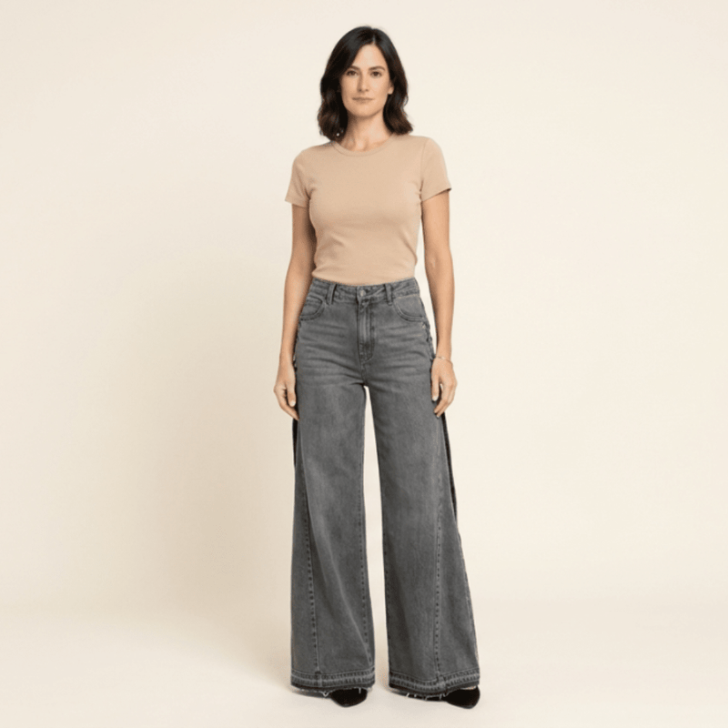 Sara - Vaqueros oversize de cintura alta y pierna ancha