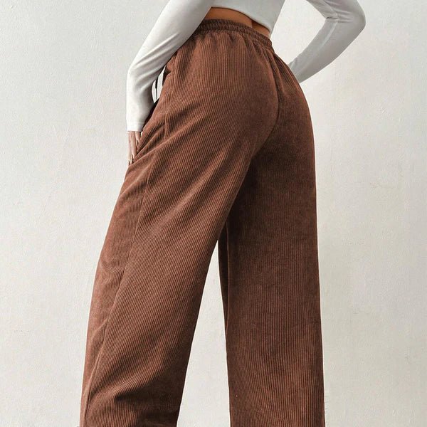 Leire - Pantalones de pana holgados y desenfadados