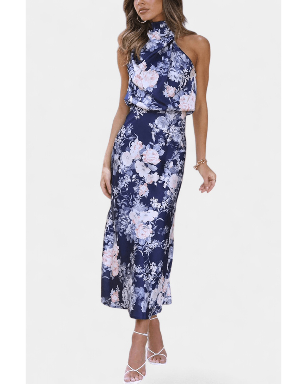 Lisa | Maxi Floral Halter - Camila Fashions