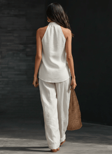 Zoë™ | Sleeveless Set with Wide-Leg Trousers