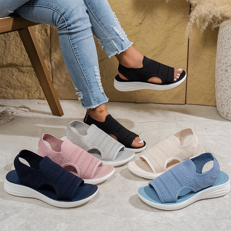 Zina | Women’s Breathable Knit Platform Sandals