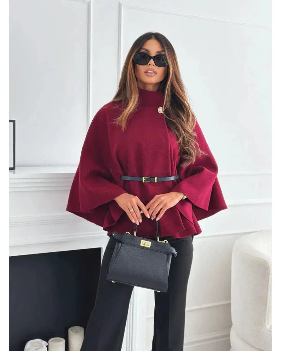 Lea | Chaqueta elegante con cinturón y diseño de mariposa - Camila Fashions