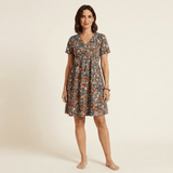 Bea - Vestido de verano floral con escote en V