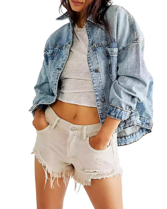 Noelia | Chaqueta vaquera con corte holgado - Camila Fashions