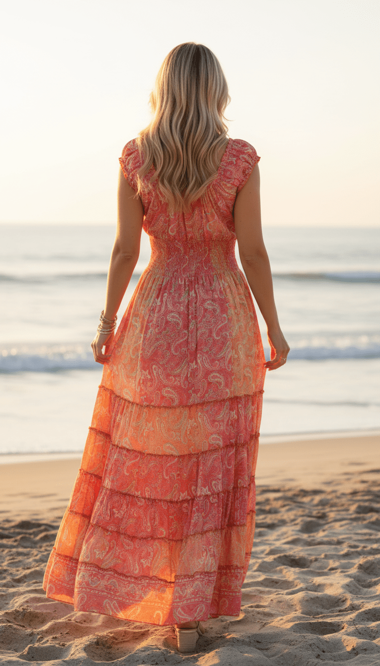 Amara Red Silk Maxi Dress