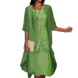 Teresa - Conjunto elegante de vestido y chaqueta
