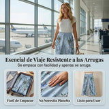 Samira - Pantalón fluido estampado con cordón ajustable