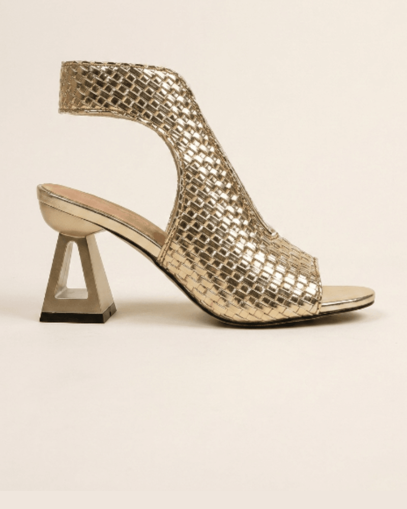 Greta - Elegantes sandalias de tacón con punta abierta