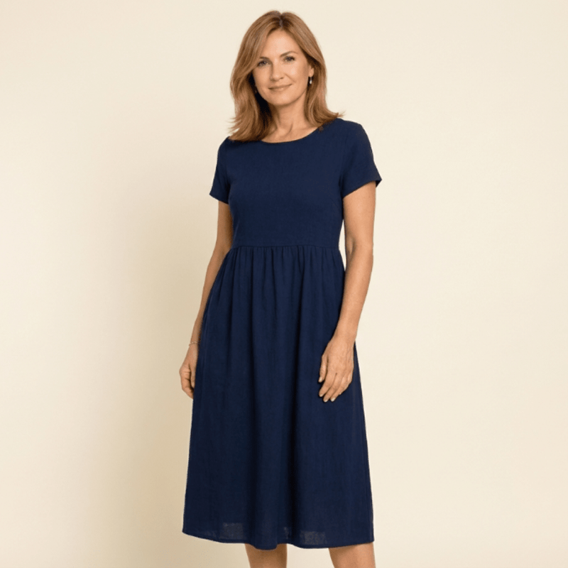 Gabriela - Vestido midi fluido de elegancia atemporal