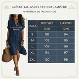 Vega - Vestido camisero de manga corta