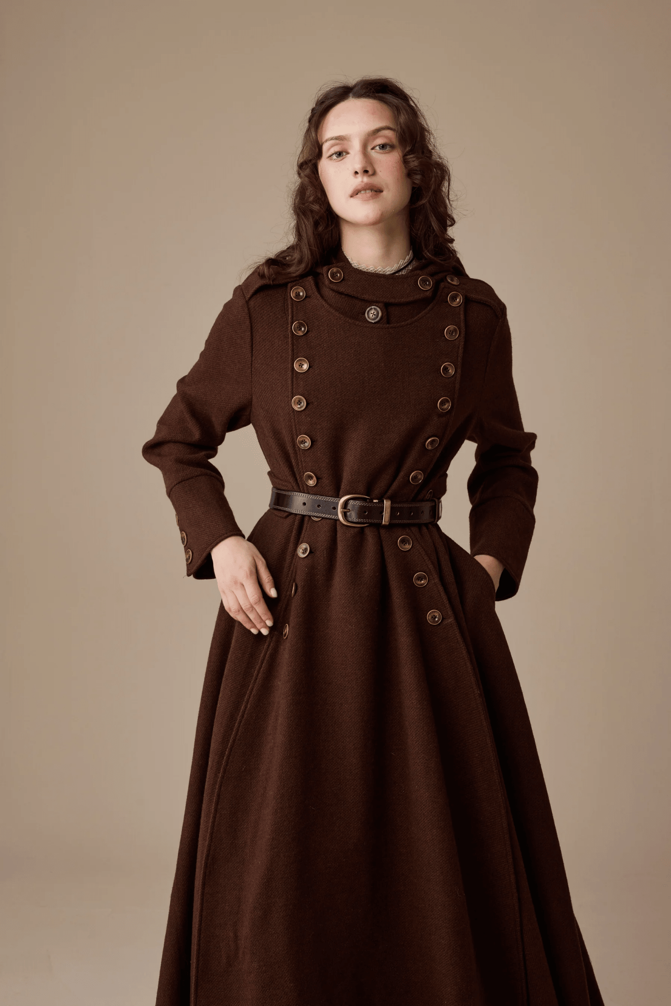 Clara - Cinturón clásico verde