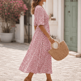 Francesca | Elegant Midi Dress with Tummy Concealing Design
