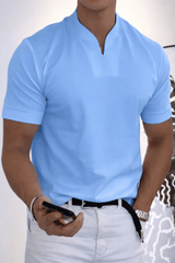 Pablo - Camiseta con cuello en V transpirable y corte clásico