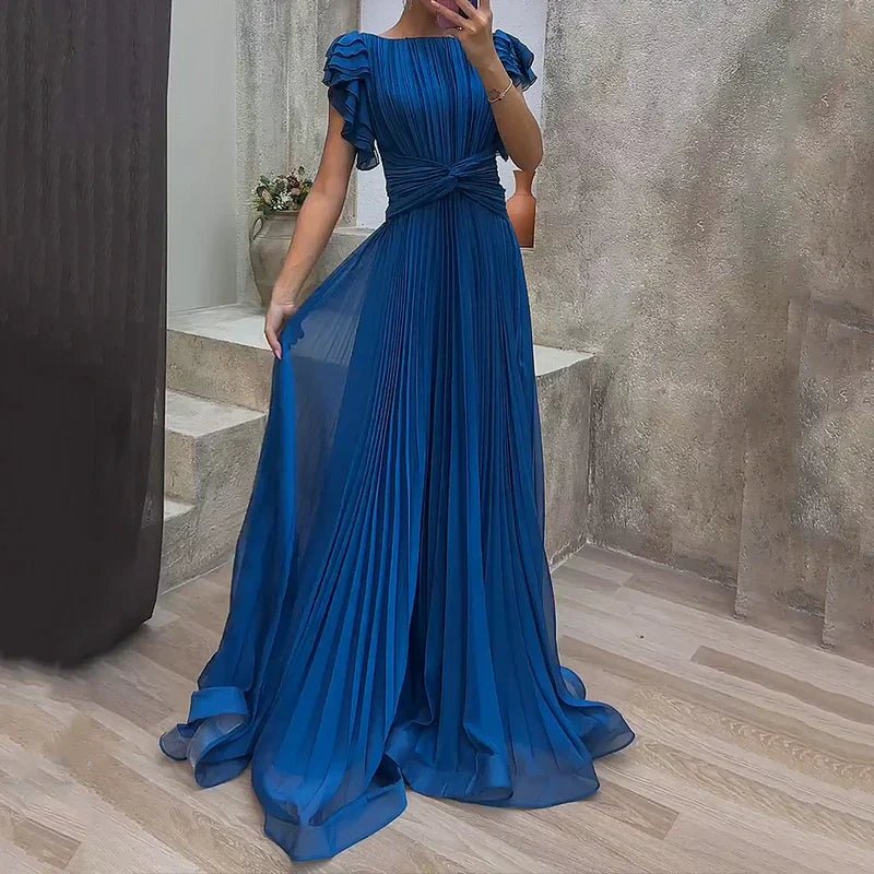 Rosa™ | Vestido de noche plisado