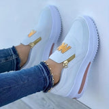 Alicia - Zapatillas cómodas con cremallera