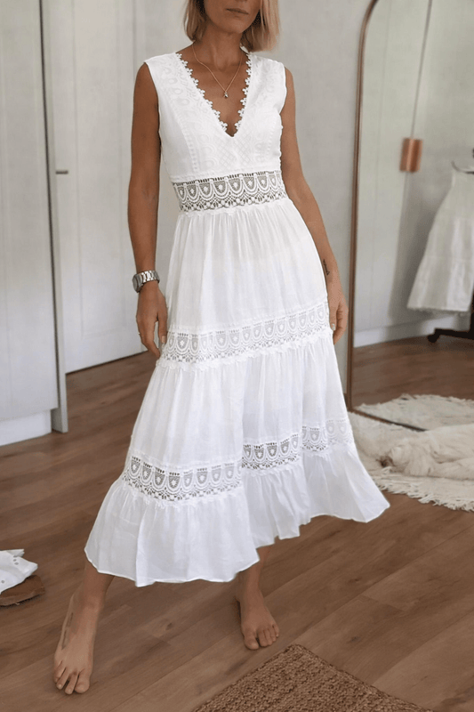 Ana™ | Vestido Elegante de Encaje con Escote en V