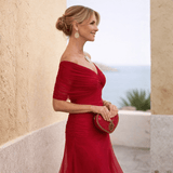 Lydia | Off-the-shoulder maxi dress