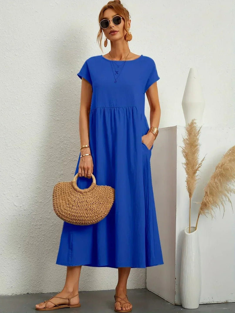 Gabriela - Vestido midi fluido de elegancia atemporal