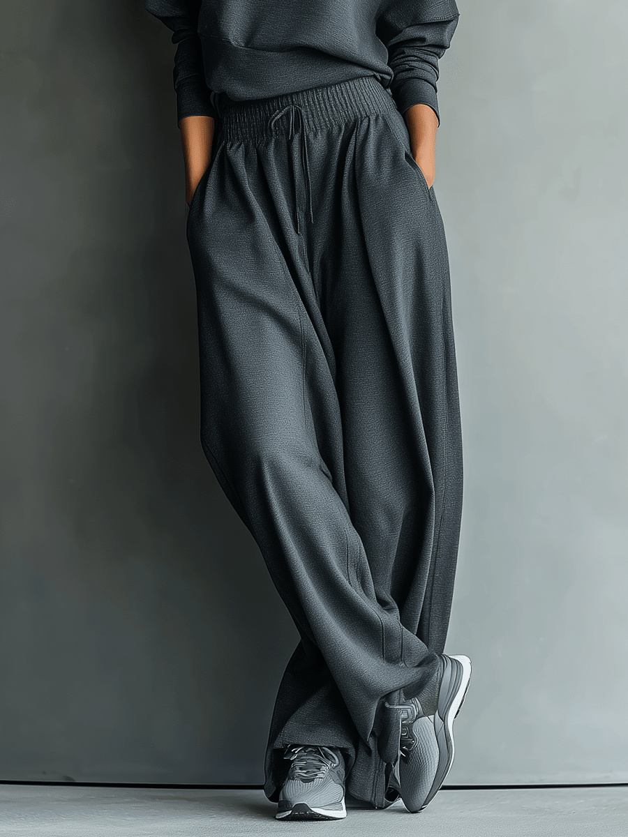 Conjunto de punto con pantalón ancho