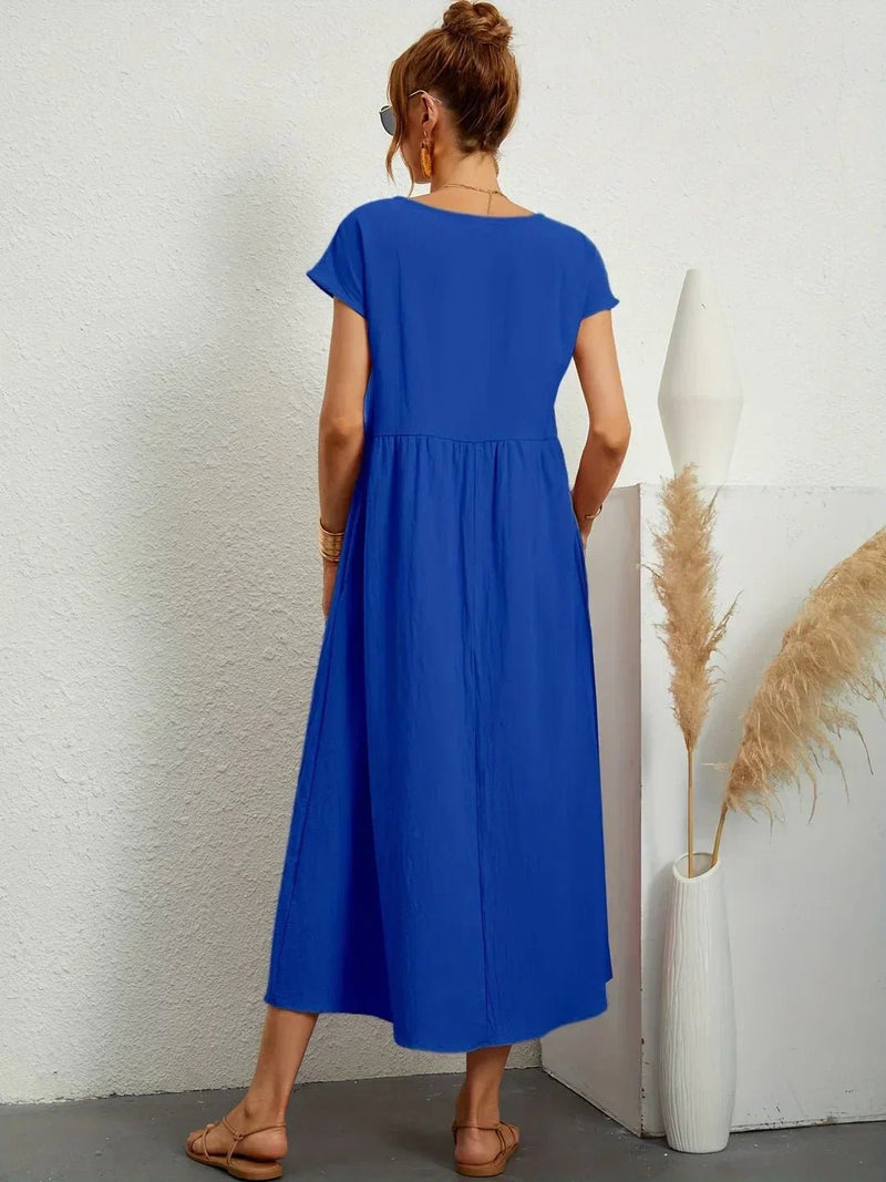 Gabriela - Vestido midi fluido de elegancia atemporal
