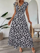 Candela - Vestido maxi barroco con escote en V
