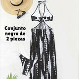 Kiara - Bañador halter tie-dye de 2 piezas