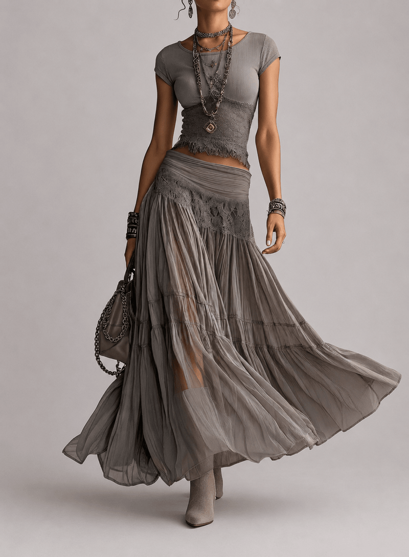 Natalia – Silver Glamour Set