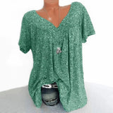 Julia - Blusa estampada con escote en V