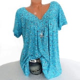 Julia - Blusa estampada con escote en V