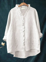 Sabela - Camisa informal con volantes