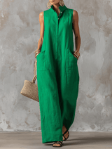 Carla – Emerald Green Jumpsuit