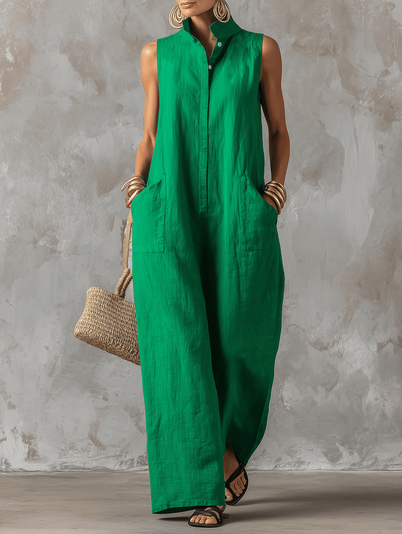Carla – Emerald Green Jumpsuit