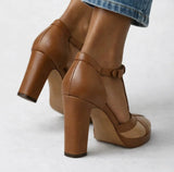Malena - Tacones retro elegantes con sujeción ergonómica
