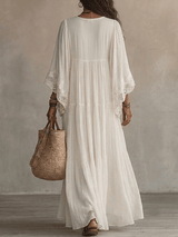 Anna – White Pearl Dress