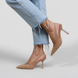 Élizabeth™ — Slingback Stiletto Pumps, Parisian Elegance