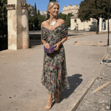Lydia | Off-the-shoulder maxi dress