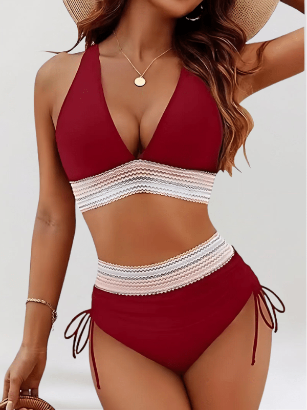 Vitória – Conjunto de bikini de cintura alta con control de abdomen