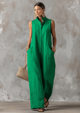Carla – Emerald Green Jumpsuit