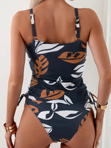 Maia - Tankini con estampado tropical de hojas