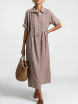 Lisandra - Vestido camisero fluido de verano