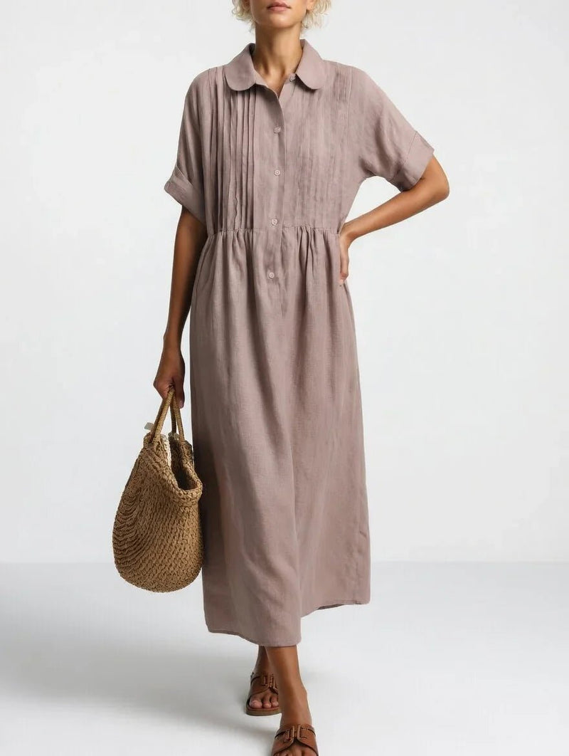 Lisandra - Vestido camisero fluido de verano
