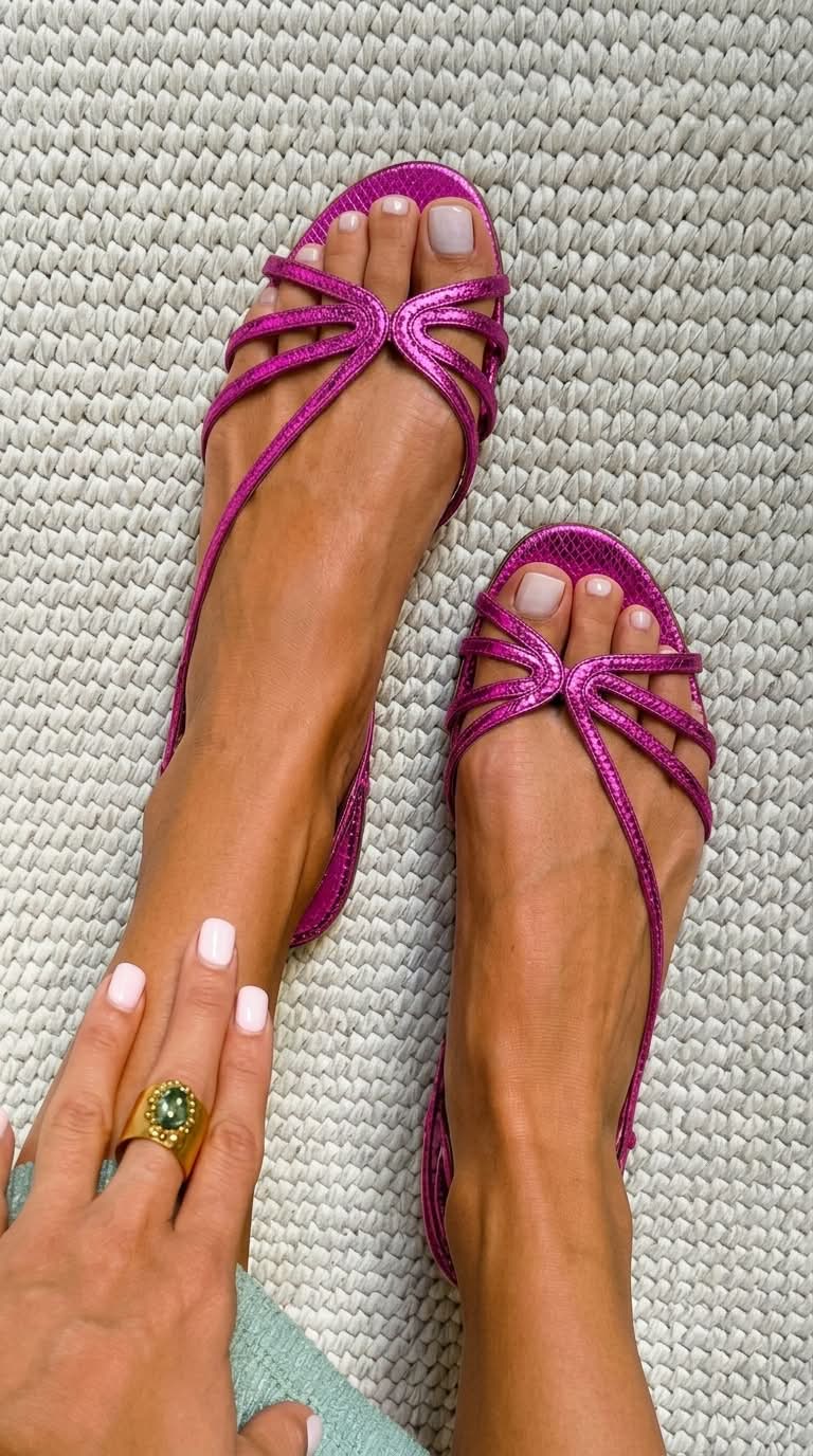 Marta | Sandalias doradas: elegancia veraniega