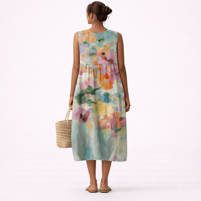 Karla™ | Robe Midi Multicolore Élégante