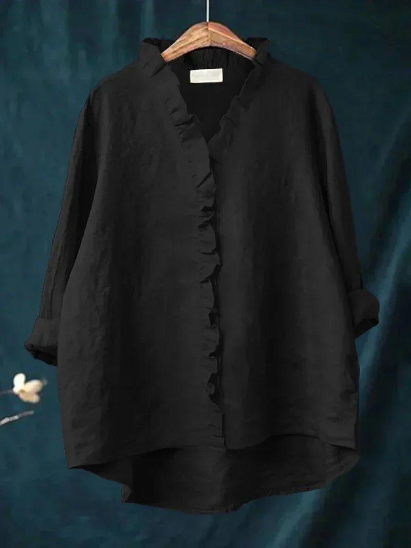 Sabela - Camisa informal con volantes